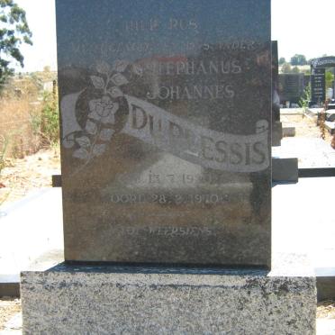 PLESSIS Stephanus Johannes, du 1920-1970