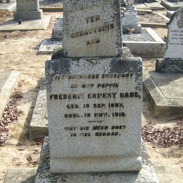 RABE Frederik Ernest 1887-1918