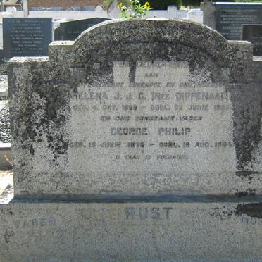 RUST George Philip 1876-1964 &amp; Helena J.J.C. DIPPENAAR 1888-1955