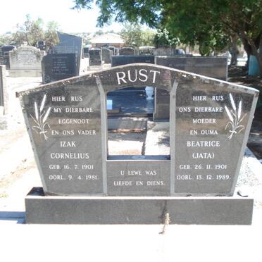 RUST Izak Cornelius 1901-1981 &amp; Beatrice 1901-1989