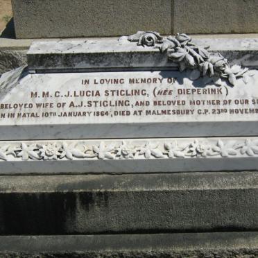STIGLING M.M.C.J. Lucia nee DIEPERINK 1864-1931