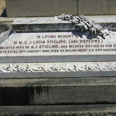 STIGLING M.M.C.J. Lucia nee DIEPERINK 1864-1931