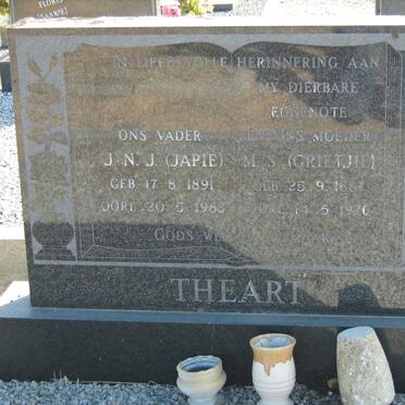 THEART J.N.J. 1891-1983 &amp; M.S. 1887-1976