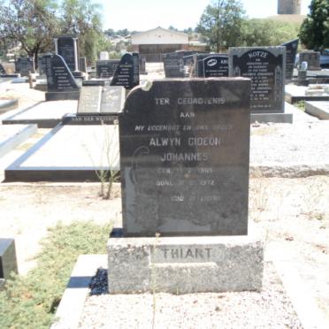 THIART Alwyn Gideon Johannes 1905-1972