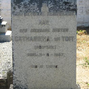 TOIT Cathariena, du -1947