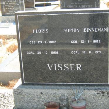 VISSER Floris 1882-1968 &amp; Sophia BINNEMAN 1882-1971