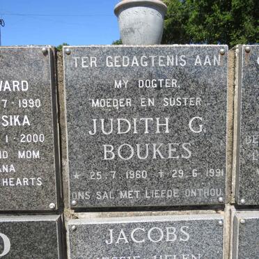 BOUKES Judith G. 1960-1991