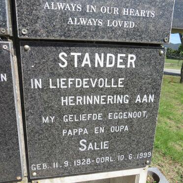 STANDER Salie 1928-1999