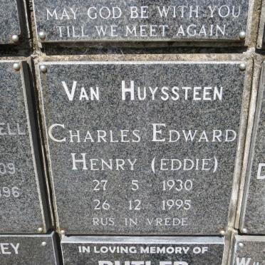 HUYSSTEEN Charles Edward Henry, van 1930-1995