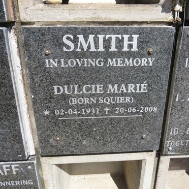 SMITH Dulcie Marie SQUIER 1931-2008
