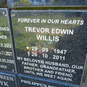 WILLIS Trevor Edwin 1947-2011