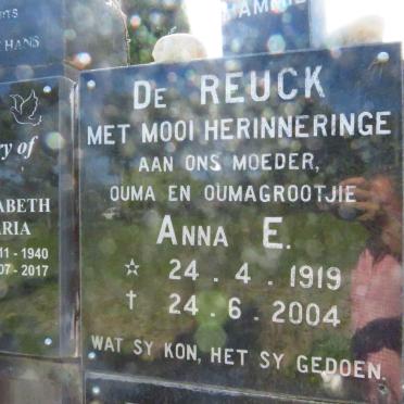 REUCK Anna E., de 1919-2004