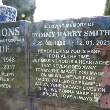 SMITH Tommy Harry 1956-2021