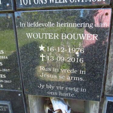 BOUWER Wouter 1976-2016