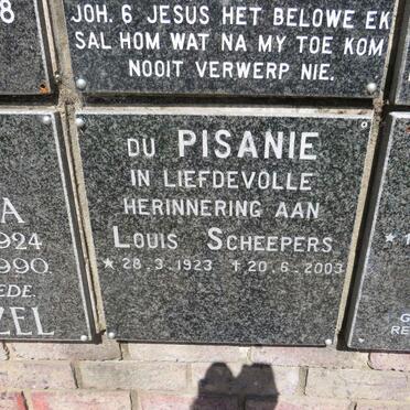 PISANIE Louis Scheepers, du 1923-2003