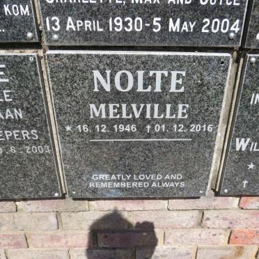 NOLTE Melville 1946-2016