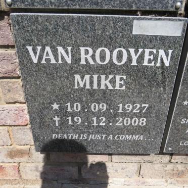 ROOYEN Mike, van 1927-2008