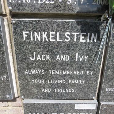 FINKELSTEIN Jack &amp; Ivy