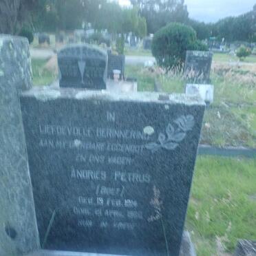 ?YER Andries Petrus 19?-19?