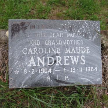 ANDREWS Caroline Maude 1904-1984