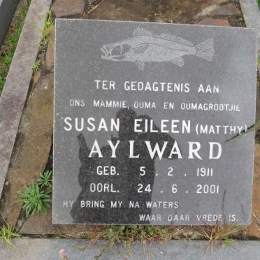 AYLWARD Susan Eileen 1911-2001