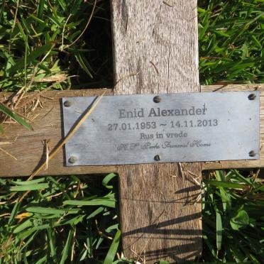 ALEXANDER Enid 1953-2013