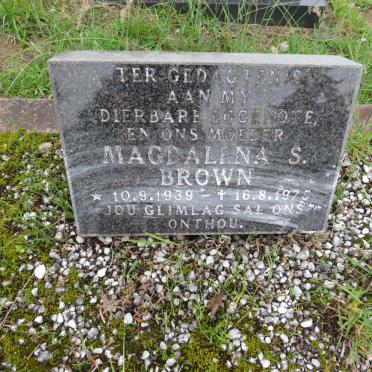 BROWN Magdalena S. 1939-1975
