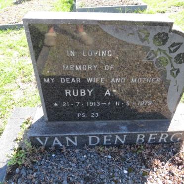 BERG Ruby A., van den 1913-1979