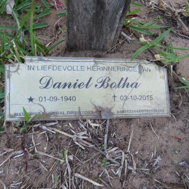 BOTHA Daniel 1940-2015