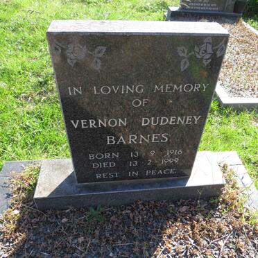 BARNES Vernon Dudeney 1916-1999