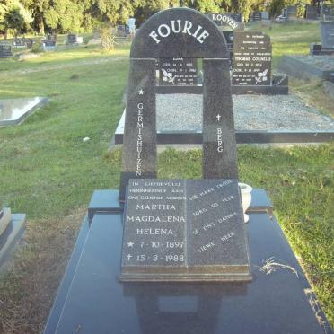BERG Martha Magdalena Helena voorheen FOURIE nee GERMISHUIZEN 1897-1988