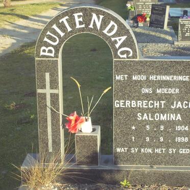 BUITENDAG Gerbrecht Jacoba Salomina 1904-1998