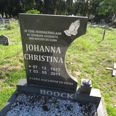 BOOCK Johanna Christina 1917-2011