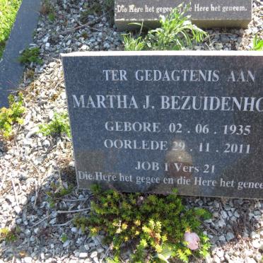 BEZUIDENHOUT Martha J. 1935-2011