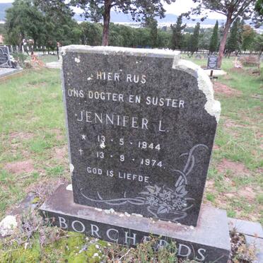 BORCHERDS Jennifer L. 1944-1974