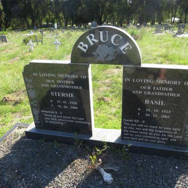 BRUCE Basil 1923-2005 &amp; Stersie 1926-2000
