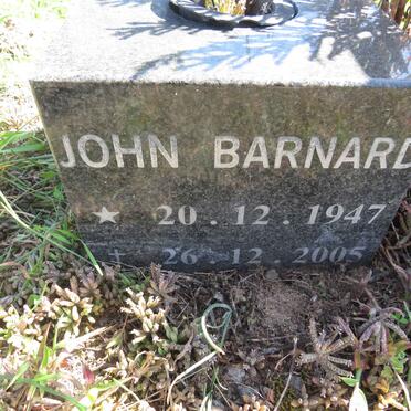 BARNARD John 1947-2005