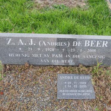 BEER Z.A.J., de 1920-2008 :: DE BEER Andre 1949-2020  