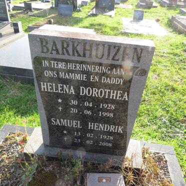 BARKHUIZEN Samuel Hendrik 1928-2008 & Helena Dorothea 1928-1998