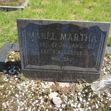 BARNARD Mabel Martha 1913-1984