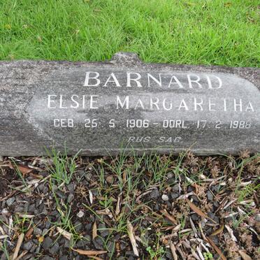 BARNARD Elsie Margaretha 1906-1988