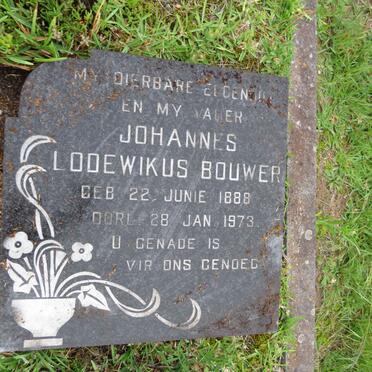 BOUWER Johannes Lodewikus 1888-1973