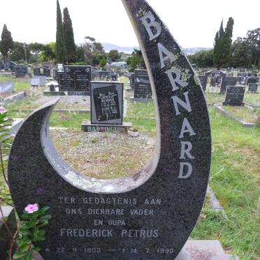 BARNARD Frederick Petrus 1908-1990