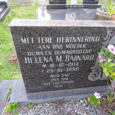 BARNARD Helena M. 1914-1996 