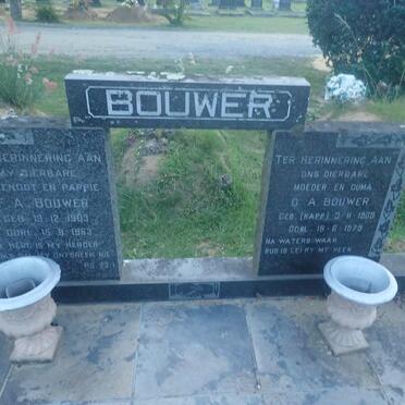 BOUWER F.A. 1903-1963 & O.A. KAPP 1909-1979