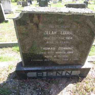 BENN Thomas Conning -1966 &amp; Zillah Louise -1964