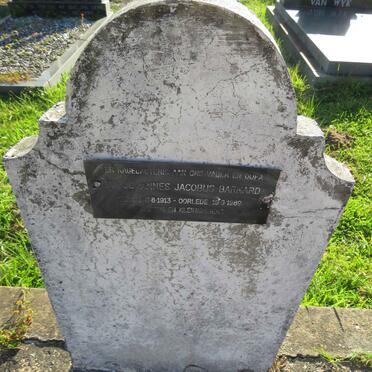 BARNARD Jan Johannes Jacobus 1913-1989