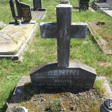 BENINI Melitta 1910-1988