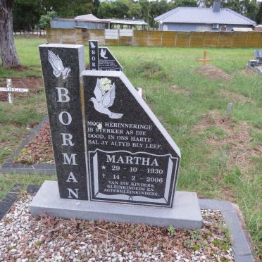BORMAN Martha 1930-2006