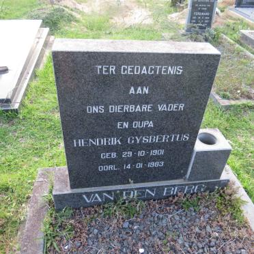 BERG Hendrik Gysbertus, van den 1801-1983
